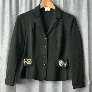 Vertigo Paris Women's Dark Green Blazer